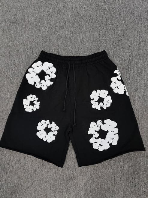 Denim Tears Men's Floral Print Oversized Shorts