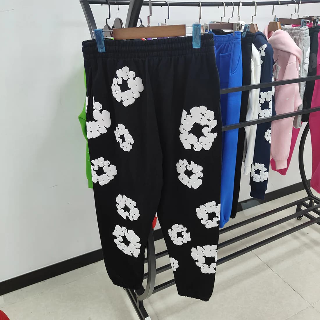Denim Tears Men's Premium 430gsm Puff Print Sweatpants