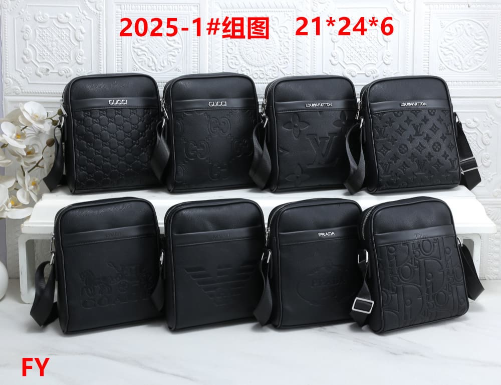 Gucci 2025-1 Black Embossed Microgg Messenger Bag