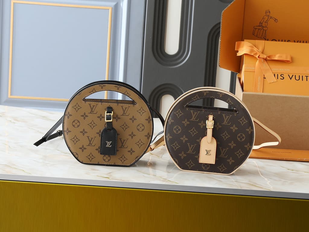 Louis Vuitton Monogram Reverse Circular Top Handle Bag