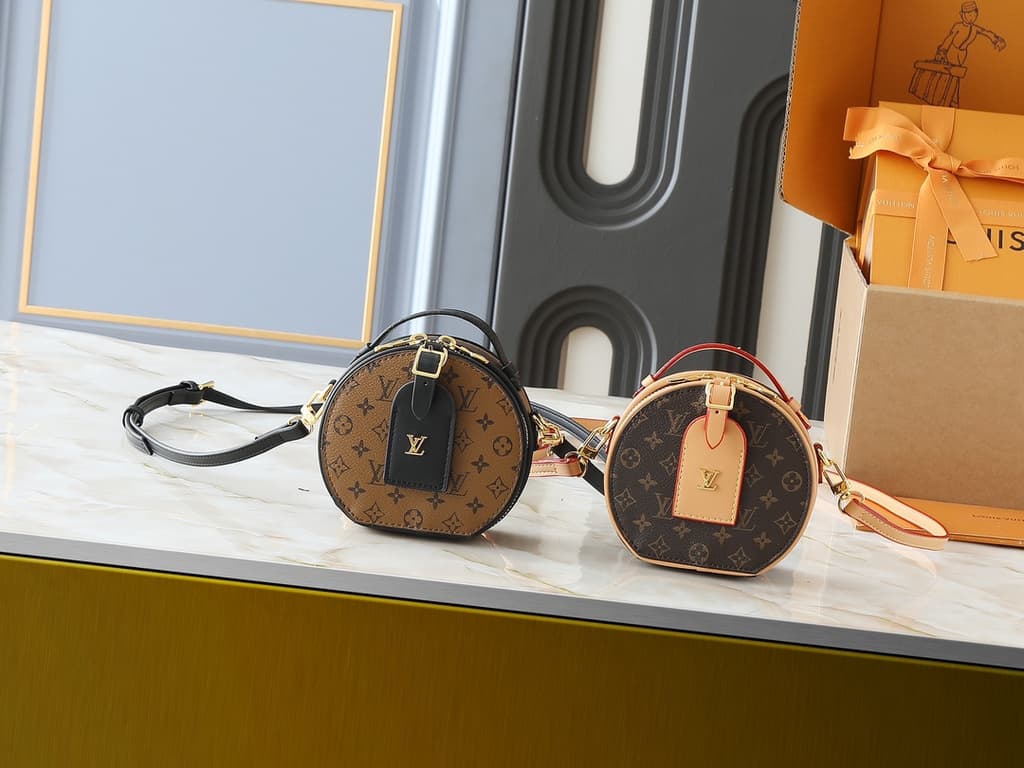 Louis Vuitton Monogram Reverse Mini Circular Box Bag