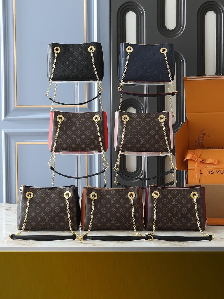 Louis Vuitton Monogram Canvas Chain Shoulder Bag - Tan