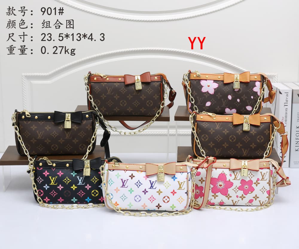 Louis Vuitton 901 Black Multicolor Bow Shoulder Bag