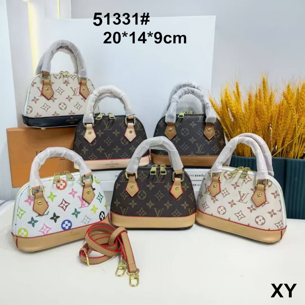 Louis Vuitton 51331 Mini Alma Bag - White Multicolor Monogram
