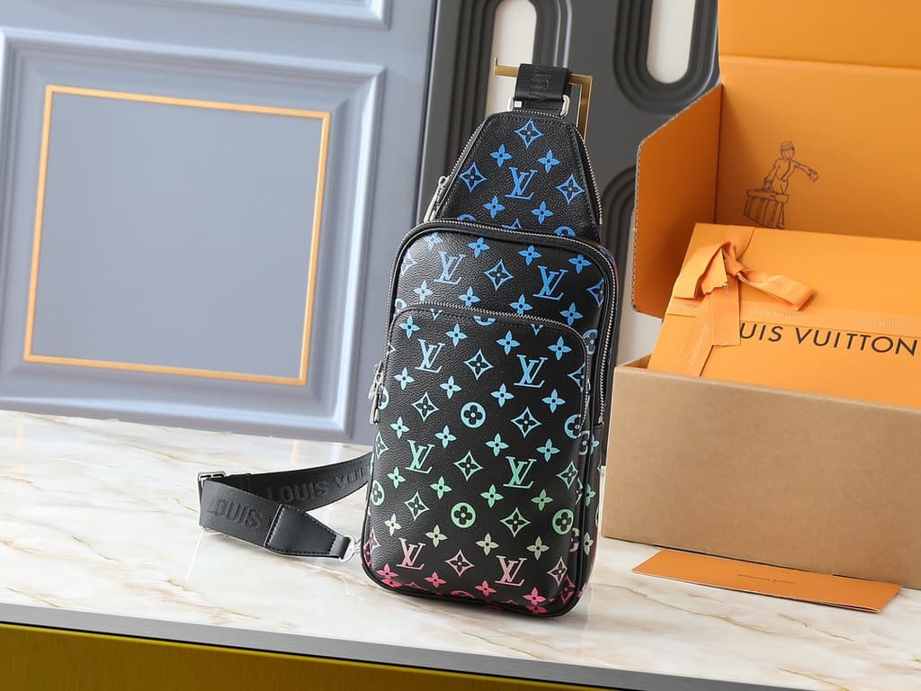 Louis Vuitton Avenue Sling Bag Monogram Gradient - Black