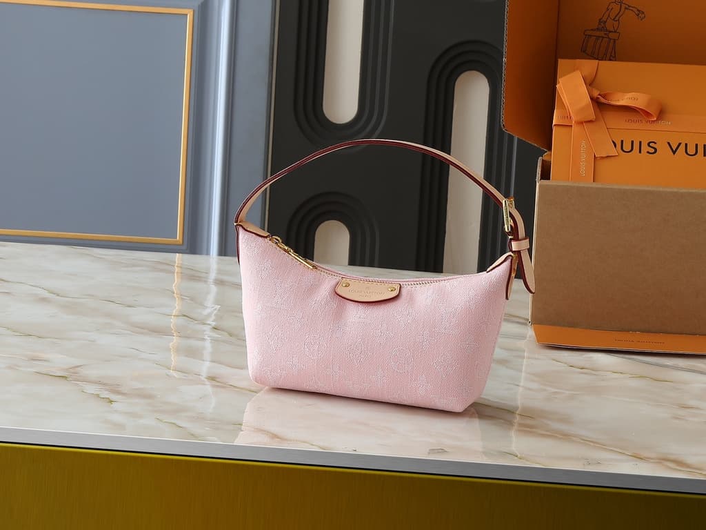 Louis Vuitton Monogram Denim Mini Shoulder Bag - Pink