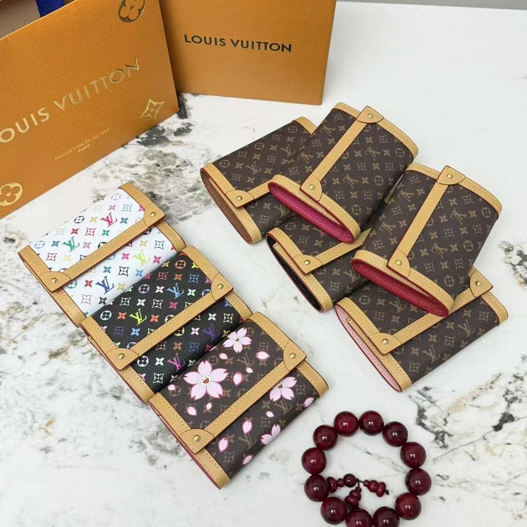 Louis Vuitton Monogram Multicolore Trunk Wallet - Black